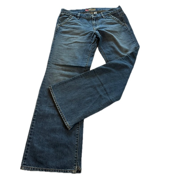 Vintage Old-Navy Boy Cut Blue Denim Jeans - Picture 1 of 11